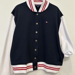 Tommy Hilfiger Women’s French Terry Varsity Jacket