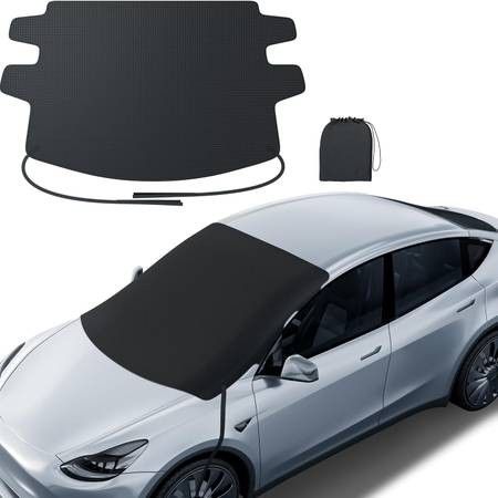 NEW Windshield Cover for Ice & Snow 600D Oxford Fabric Against Magnetic Fit Snow Ice Frost Winter Accessories Fit for All Sedans Medium 69''x48'' Fast