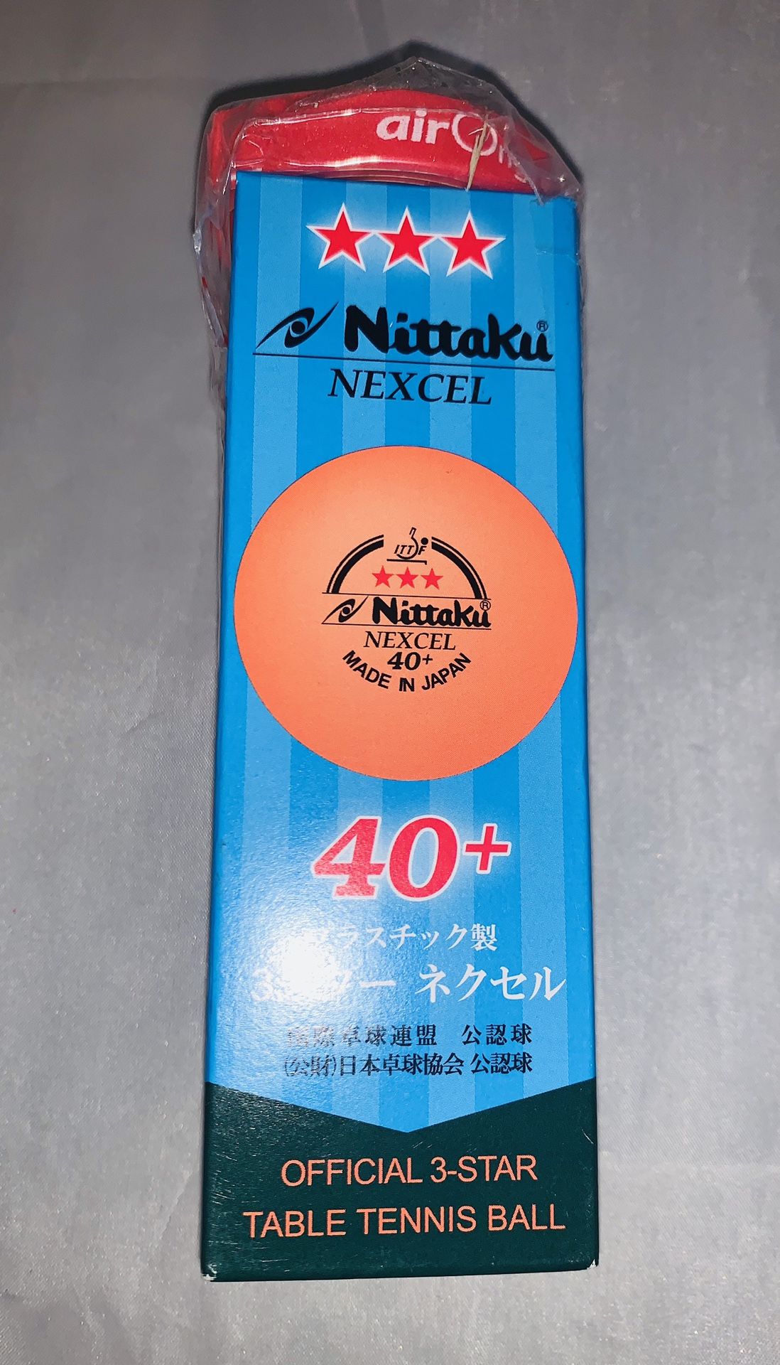 Nittaku Official 3-Star 40+ Table Tennis Ball (3 pack)