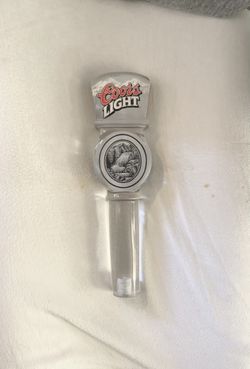 COORS LIGHT BEER TAP HANDLE RARE ACRYLIC - WATERFALL ROCKY MOUNTAINS BEER TAP HANDLES