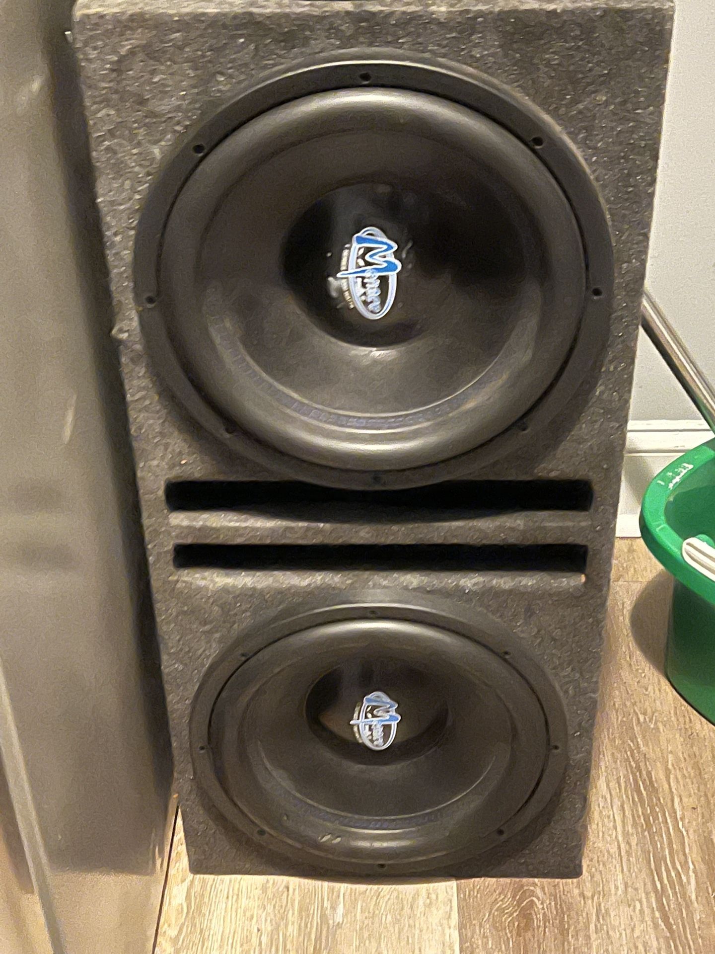 2x Menace Audio L-Series Subwoofers (1300W max each, in ported box)