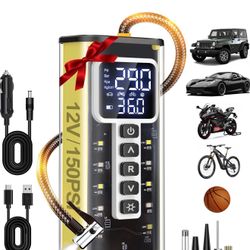 New Tire Inflator Portable Air Compressor, 20000mAH Battery
