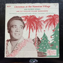 ALFRED APAKA: christmas at the hawaiian village HAWAIIAN VILLAGE 7" Single