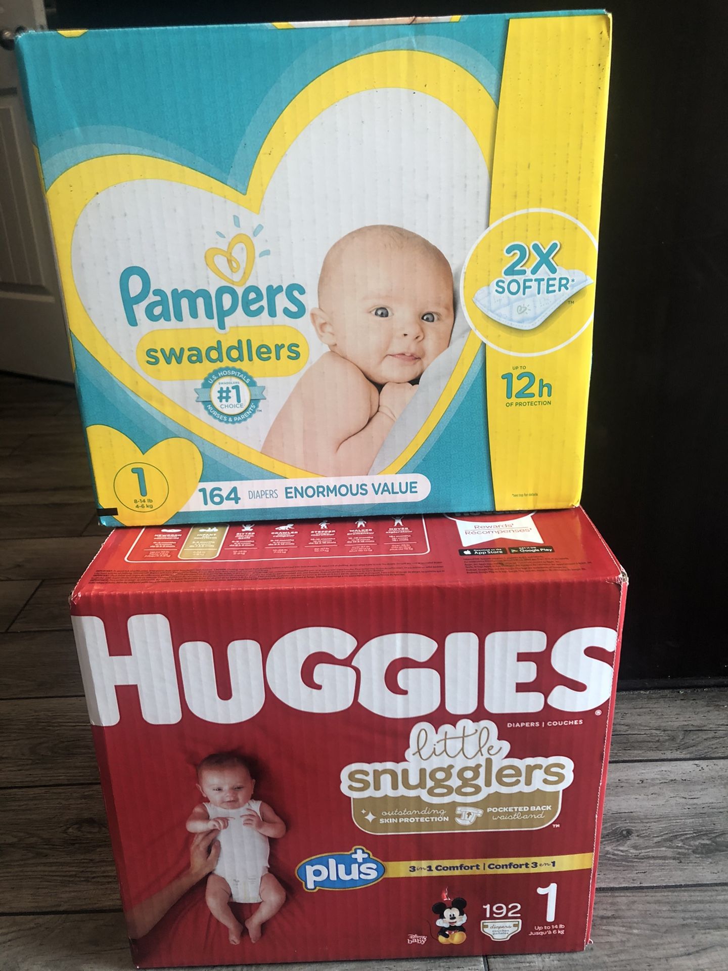 Huggies & pampers diapers.!