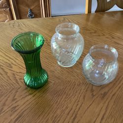 Glass Vases $2 Each