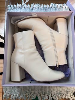 Madden Girl White Boots