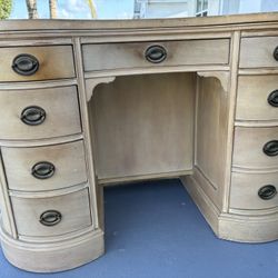 Antique Kidney Bean Desk