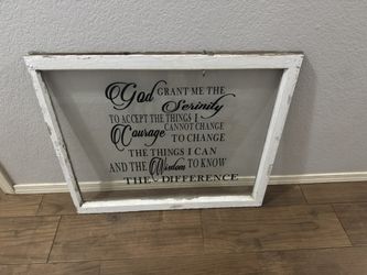 Rustic window verse wall decor