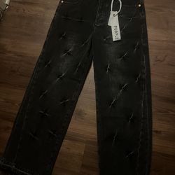 Baggy purple jeans size 34