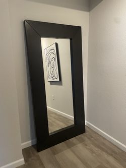 Large Wood Mirror