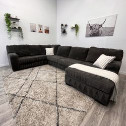Gray Sectional Couch - Free Delivery 