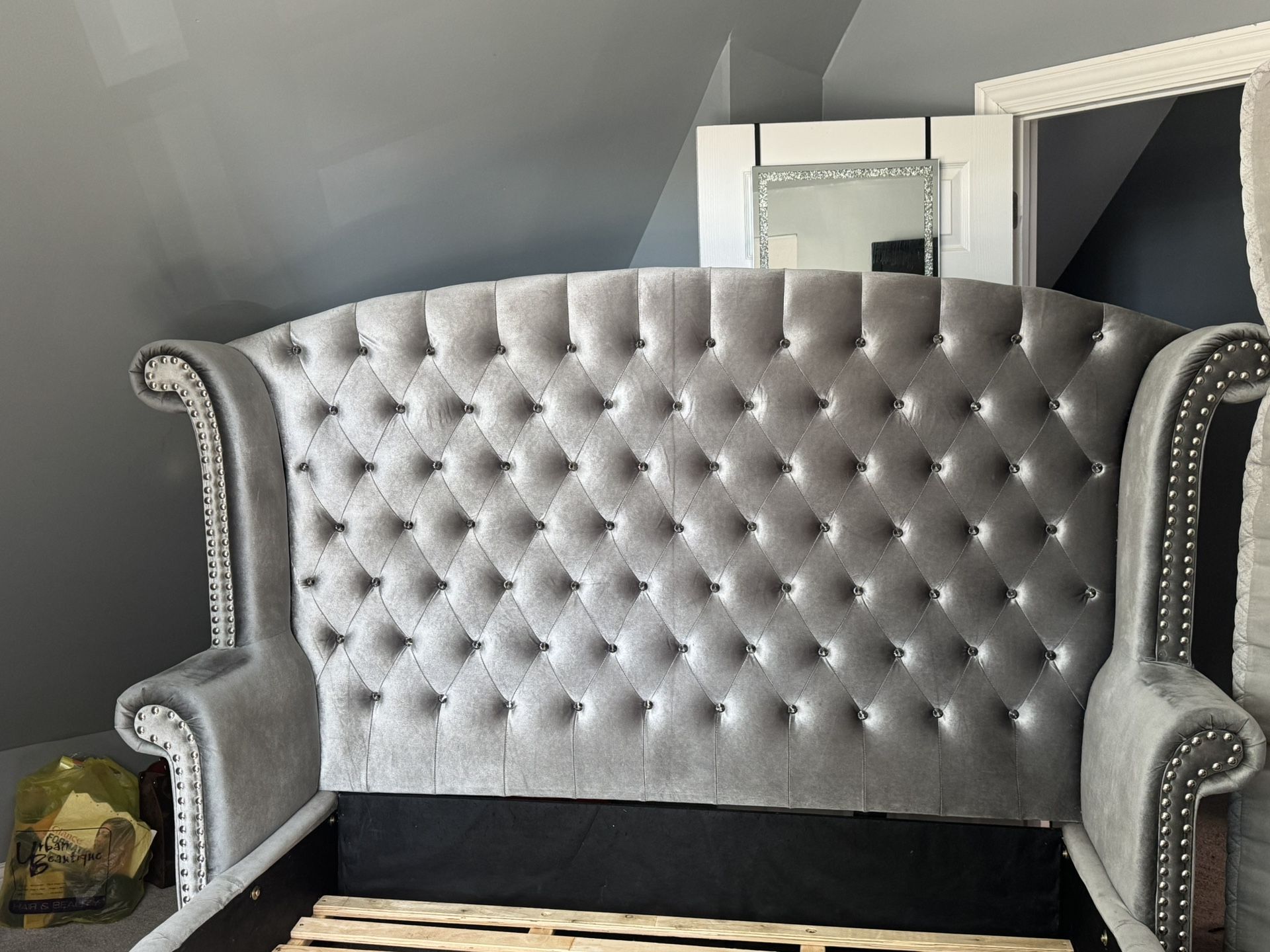Queen Size Tufted Bed Frame