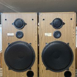 HUGE Custom Pair Of Pioneer Home Stereo Floor Speakers W/15” Woofers. Click