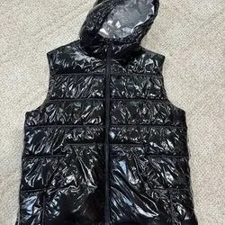Calvin Klein Glossy Puffer Vest w Hoodie 