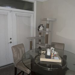 5 Piece Glass Dining Table