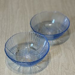 Vintage Harmony Blue Small Fruit Dessert Bowl – Libbey Glass