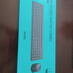 Wireless keyboard and mouse combo.