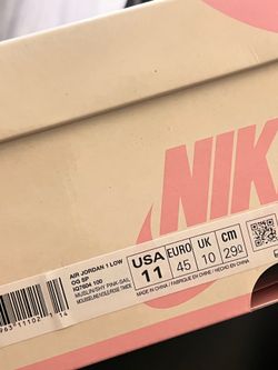 Jordan 1 low Travis Scott shy pink