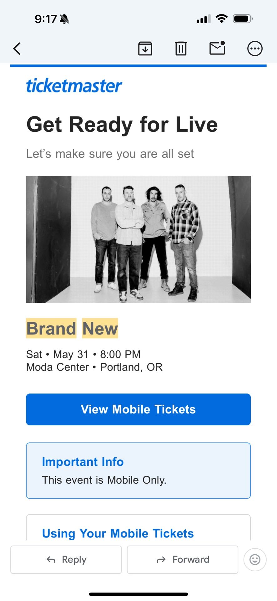 Brand New May 31st 2025 Floor Tickets Lower Than Face Value