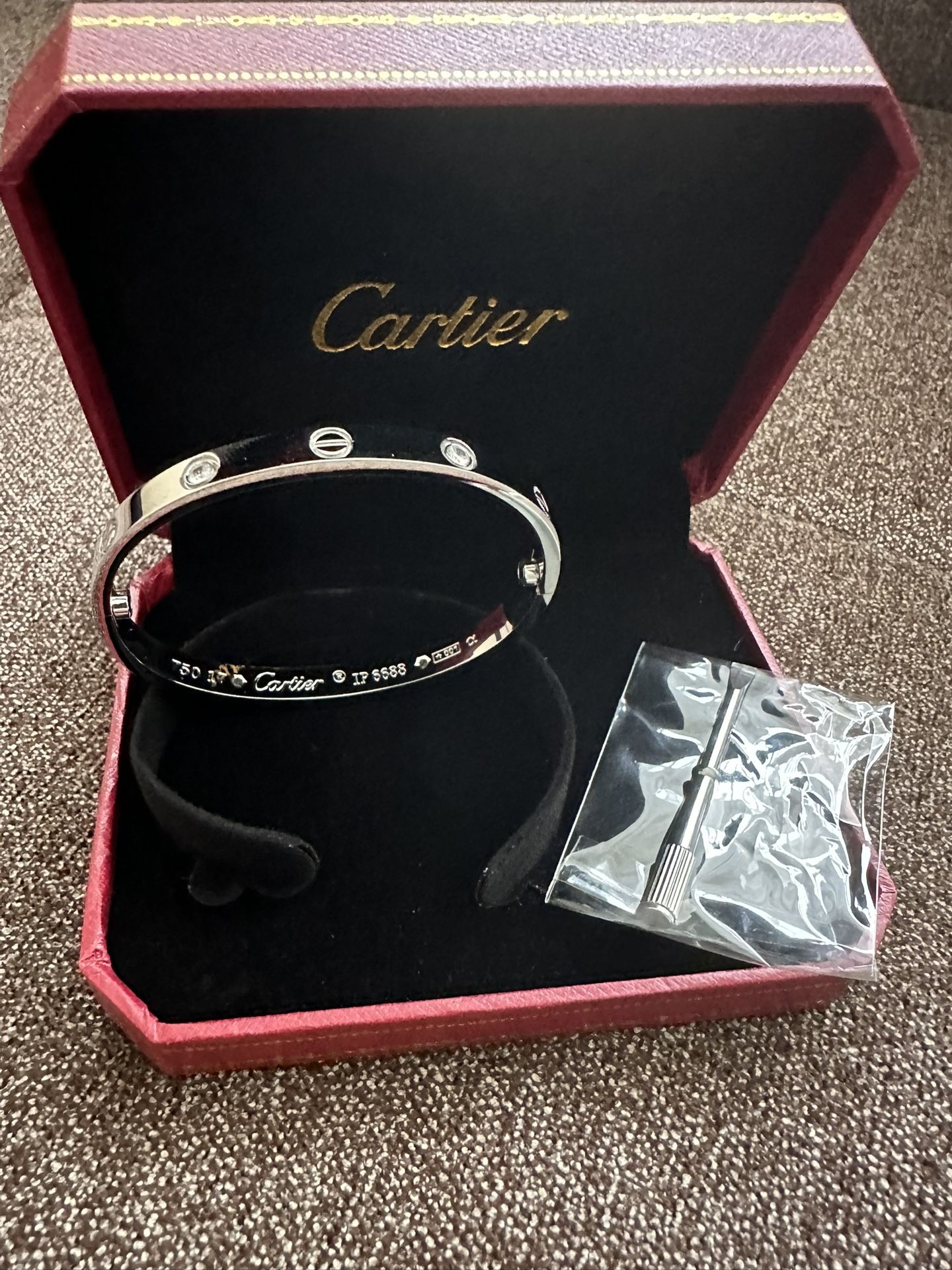Cartier Bracelet White Gold With Diamonds