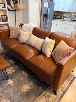 Sofa chair real leather