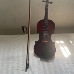 Left Handed Violin Used Red 4/4