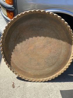 3ft. Vintage brass Morrocan Tea Table