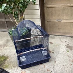 Large Bird Cage For Budgies Or Cockatiels. 