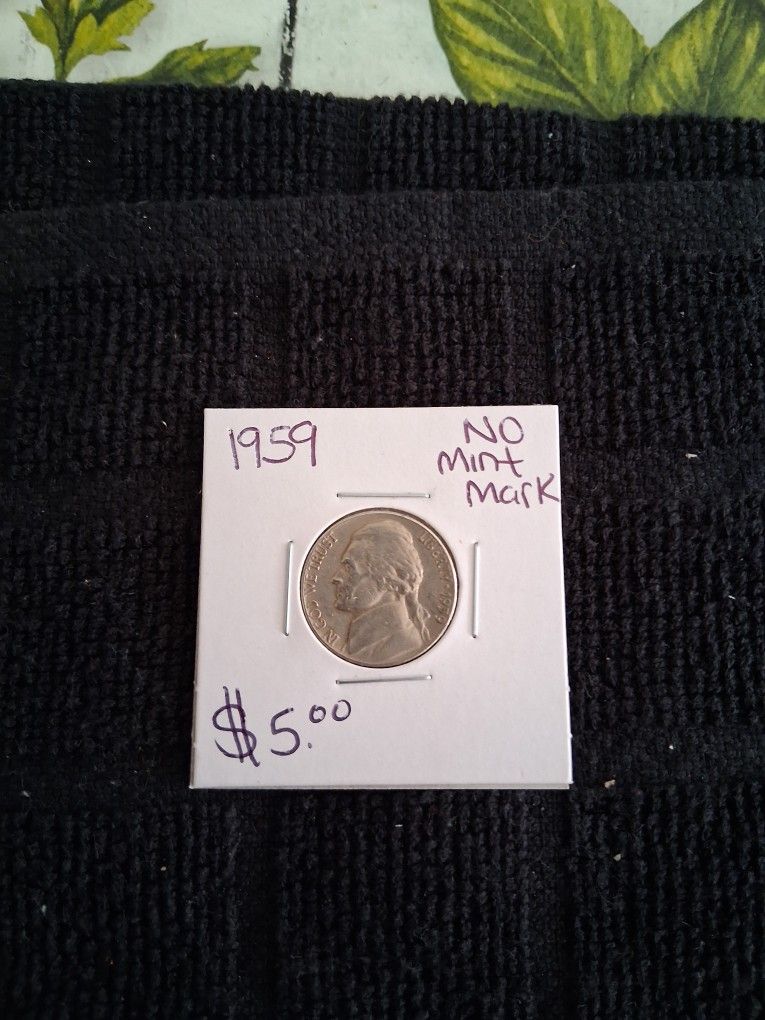1959 NO MINT MARK