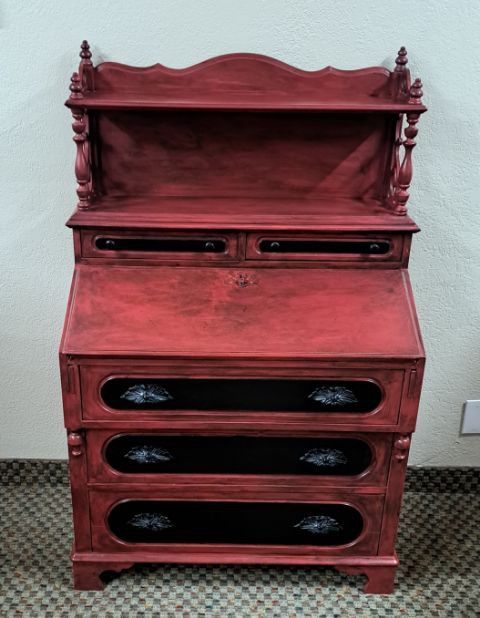 One Piece Vintage Secretary Desk