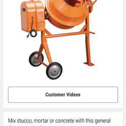Cement Mixer Brand New Assembled And Ready To Work