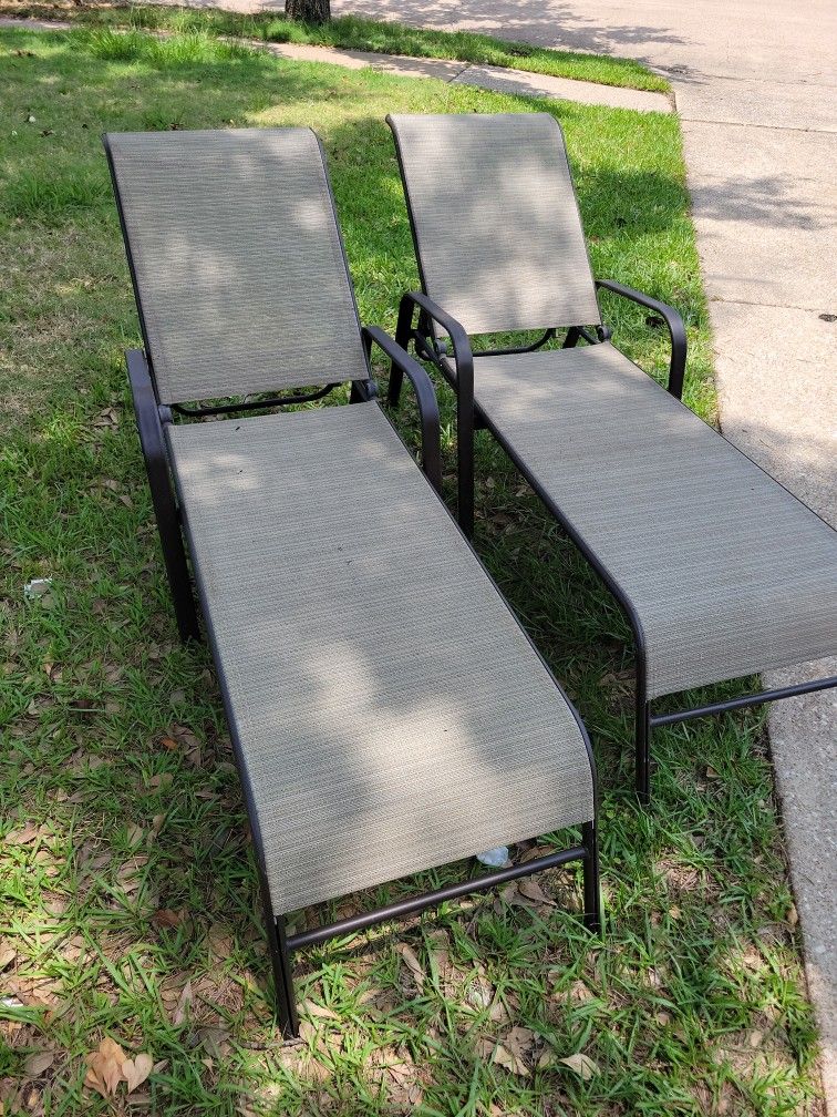 Hampton Bay Outdoor Chaise Patio Pool Lounge Chairs