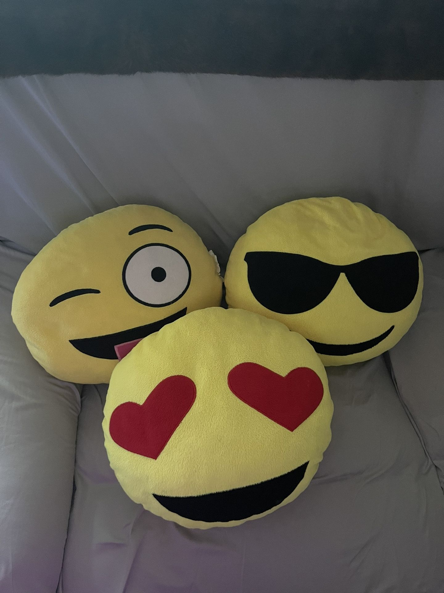 3 Of Emoji Pillows