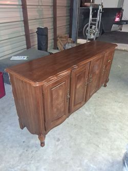 Wood Buffet Sideboard with Four Doors