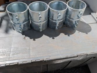Galvanized Steel EMT Conduit Couplings – Set of 4