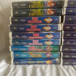 Vintage Black Diamond Disney VHS tapes