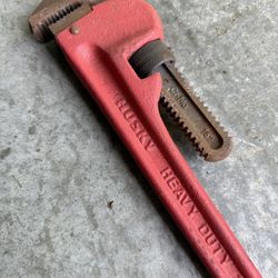 Husky XL 18” Pipe Wrench in good shape! 