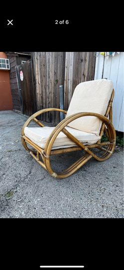 Vintage 3-Strand Paul Frankl-Style Rattan Pretzel Chair – Priced Under Retail