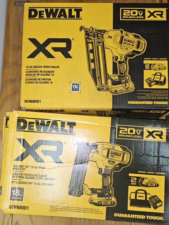 Dewalt 20-Volt Brushless Cordless Nailers And Pneumatic Nailers