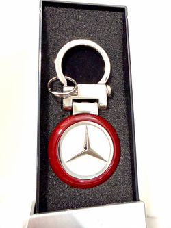 Mercedes-Benz Burlwood Keychain Key Ring OEM Accessory Gift Box A(contact info removed)