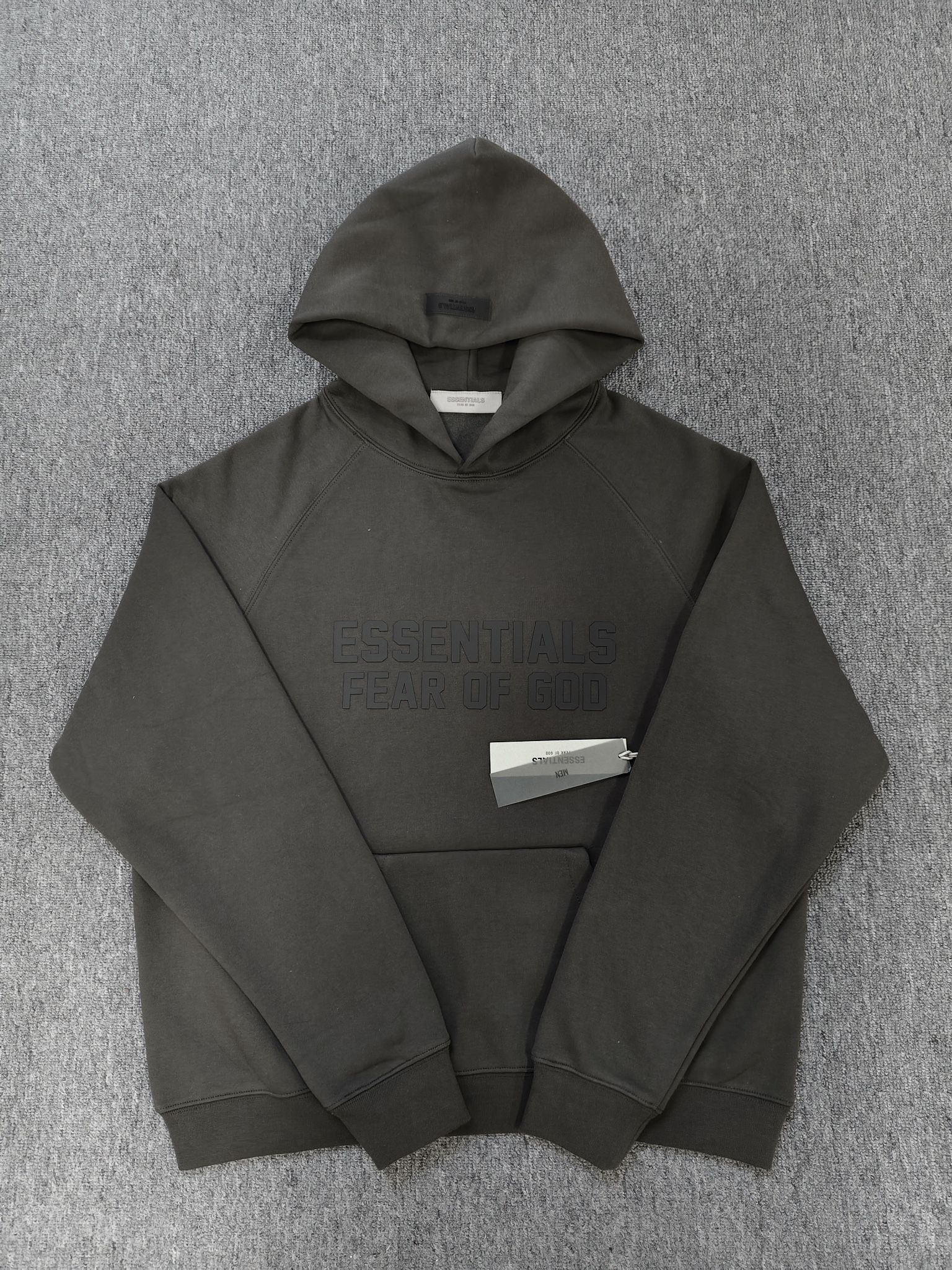 ESSENTIALS HOODIE “OFF BLACK”