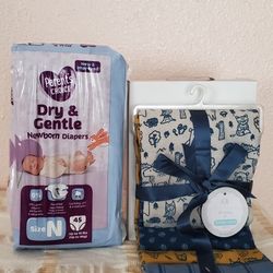 Baby Receiving Blankets And NB Diapers 