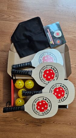NEW Amazin' Aces Classic Wood Premium PickelBall.