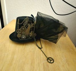 Steam Punk Top Hat Tea Party Clip