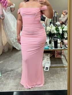 Pink bridesmaids dress size large