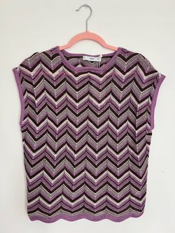 Purple Knitted Swim Cover-Up