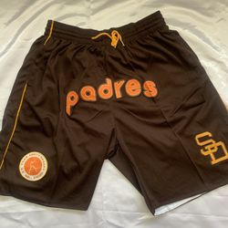 PADRES THROWBACK SHORTS