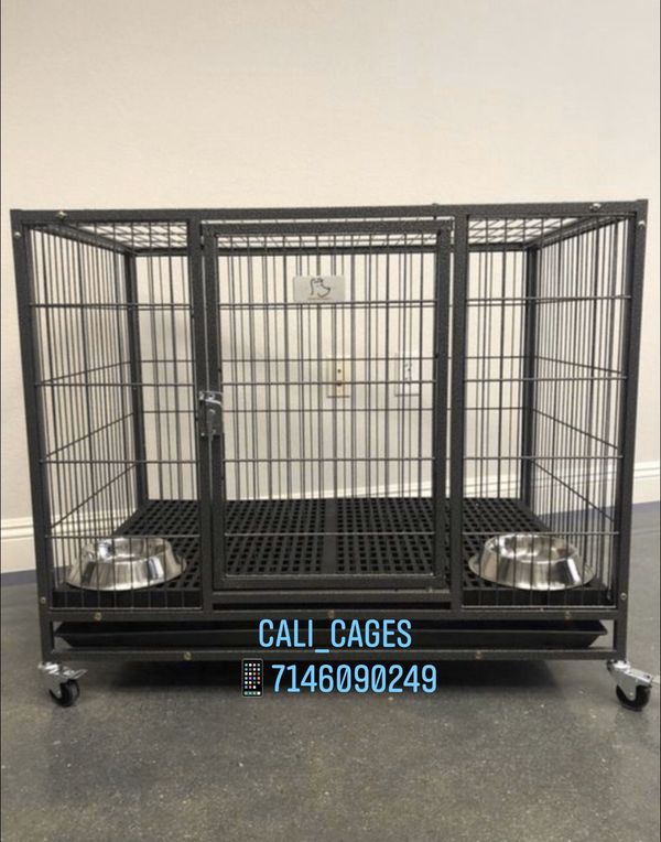 Dog pet cage kennel size 37” with plastic floor grid new in box for