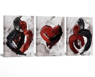 12x16 Red/black Abstract Art