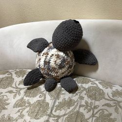 Christmas/ Handmade Crochet Turtle Plushy 21” / Baby 